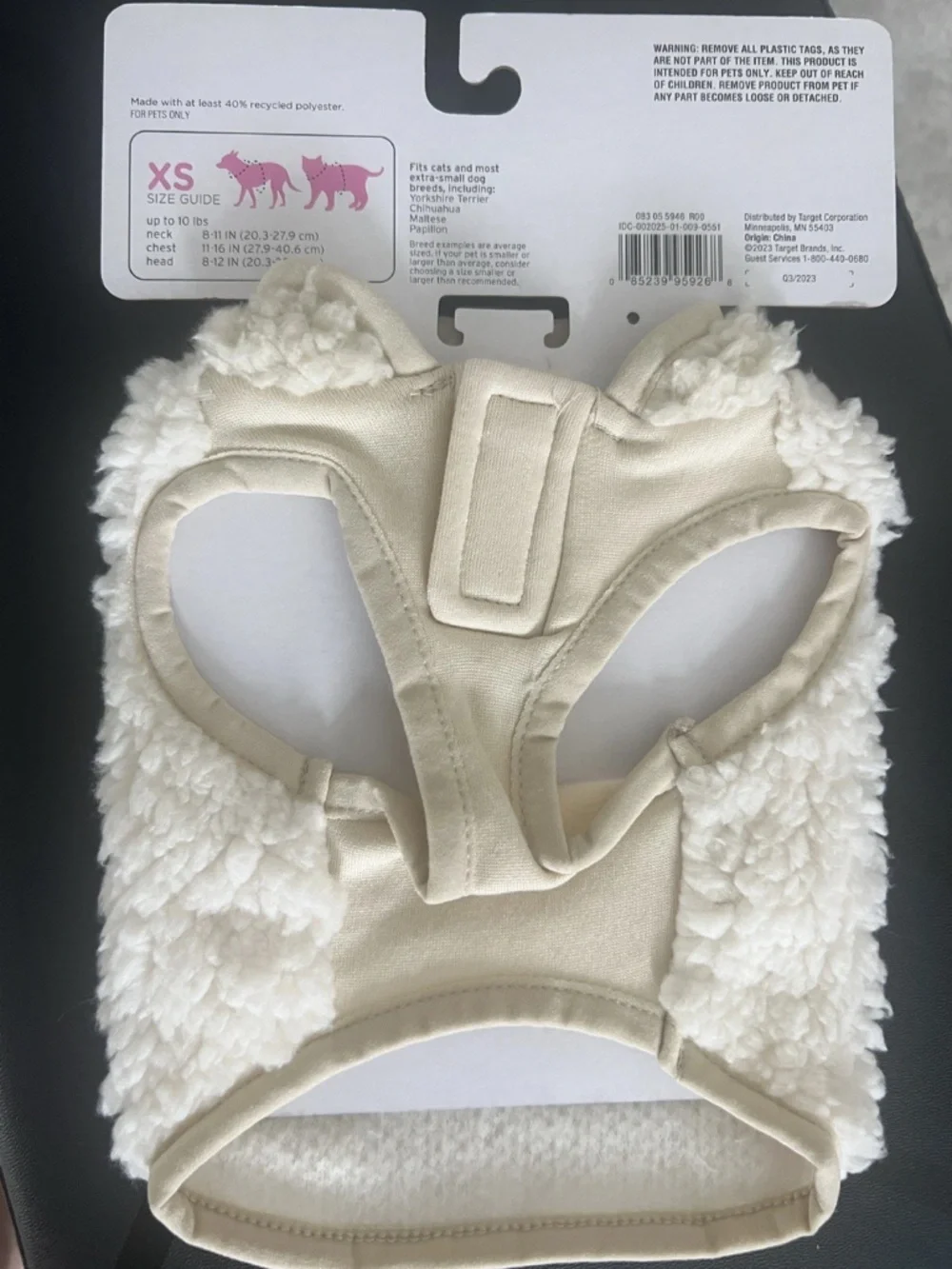 Boots & Barkley Extra-Small Cream Fleece Jacket